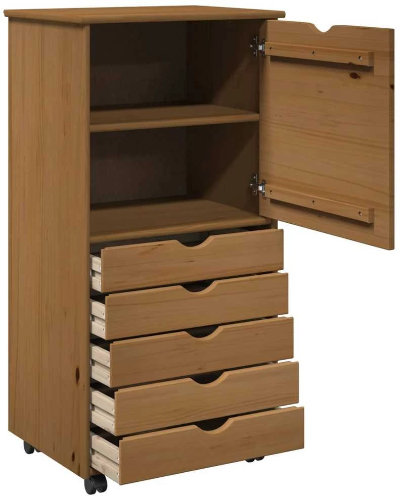 Ratuotas kabinetas 53 x 39 x 103 cm Kietas pušies medis