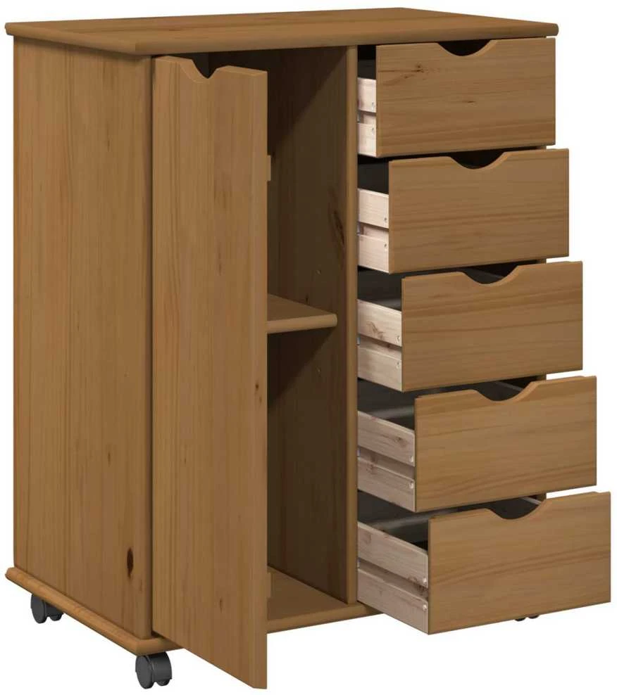 Ratuotas kabinetas 63,5 x 39 x 79 cm Kietas pušies medis