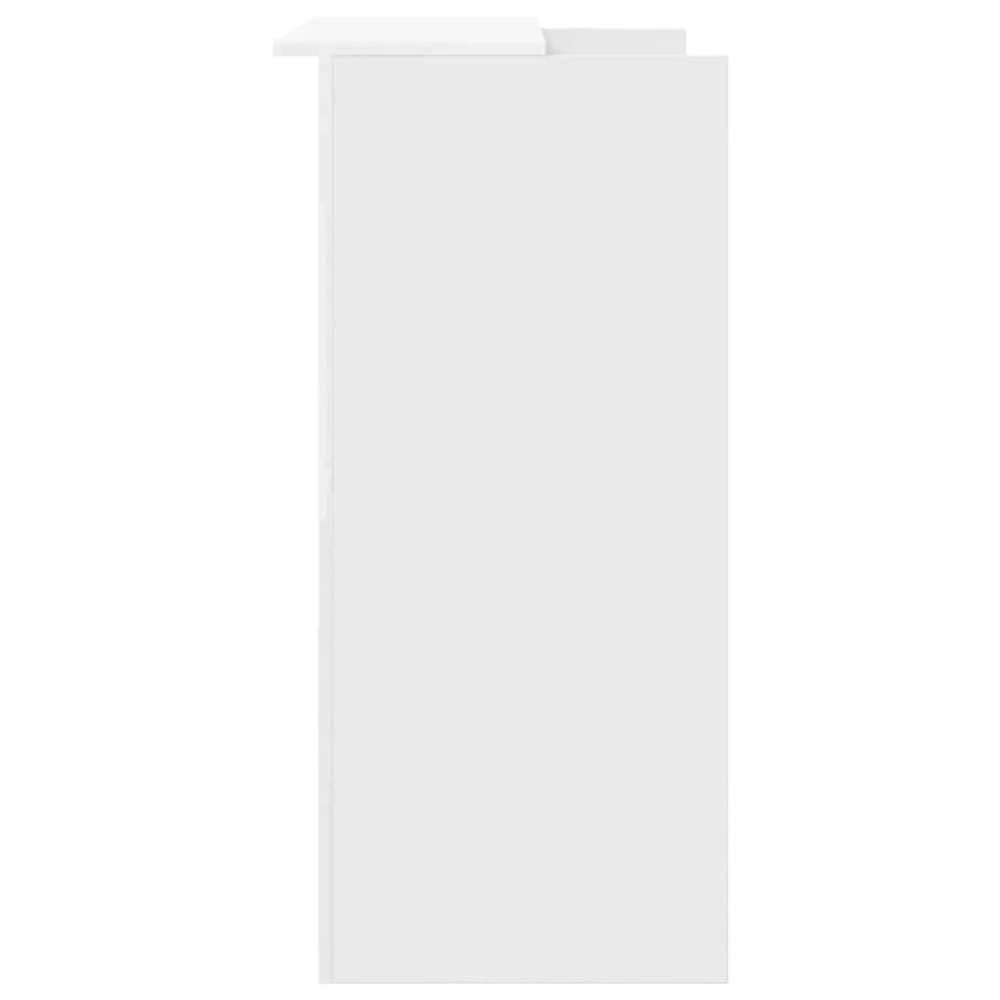 Registratūros stalas, baltas, 100x50x103,5 cm, inžinerinė mediena