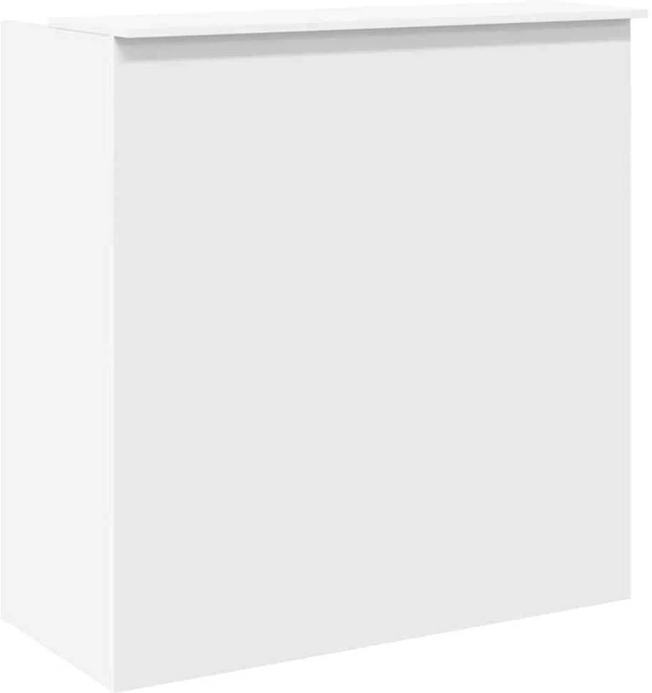Registratūros stalas, baltas, 100x50x103,5 cm, inžinerinė mediena
