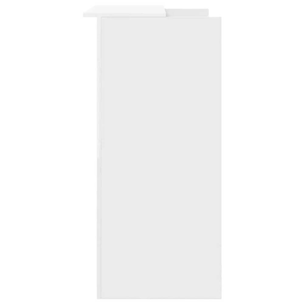 Registratūros stalas, baltas, 100x50x103,5 cm, inžinerinė mediena