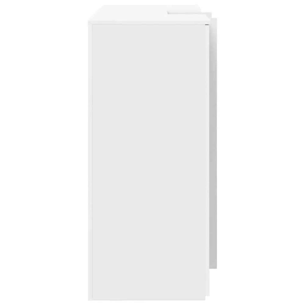 Registratūra, baltos spalvos, 155x50x103,5 cm, apdirbta mediena
