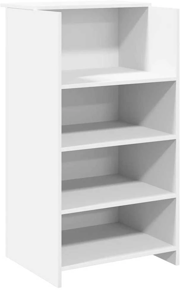 Registratūra, baltos spalvos, 155x50x103,5 cm, apdirbta mediena