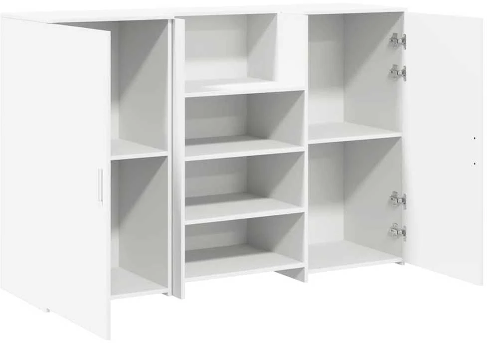 Registratūra, baltos spalvos, 155x50x103,5 cm, apdirbta mediena