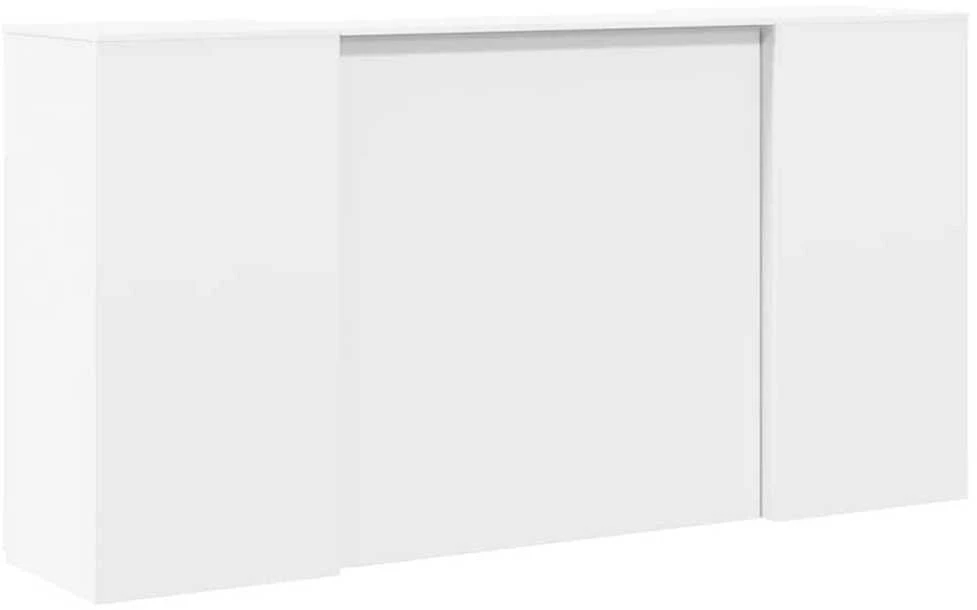 Registratūra, baltos spalvos, 200x50x103,5 cm, apdirbta mediena
