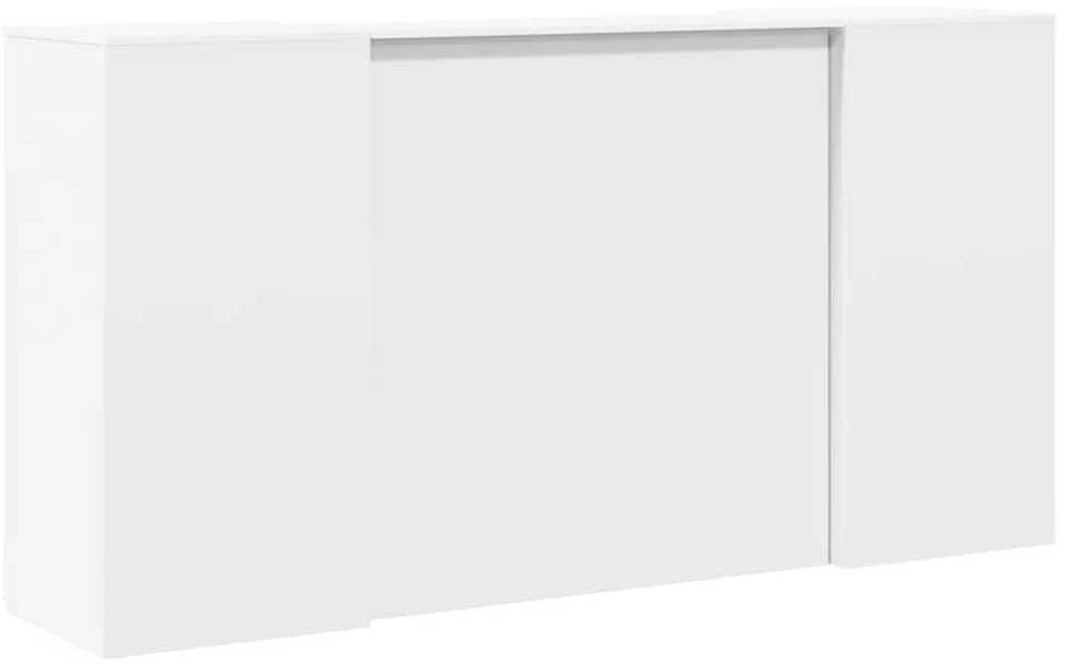 Registratūra, baltos spalvos, 200x50x103,5 cm, apdirbta mediena