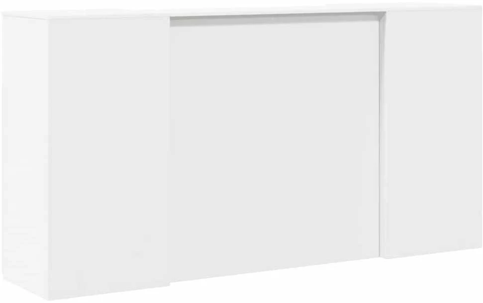 Registratūros stalas, baltas, 200x50x103,5 cm, inžinerinė mediena