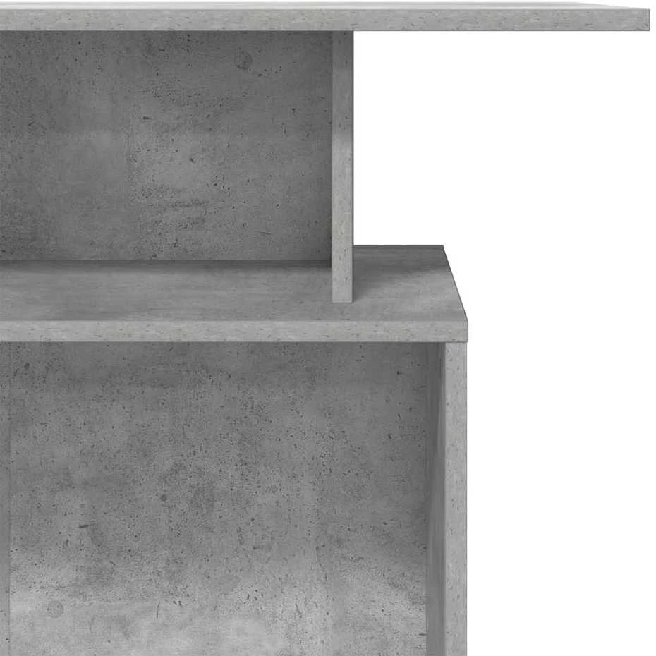 Registratūra, betono pilkas, 100x40x104 cm, apdirbta mediena