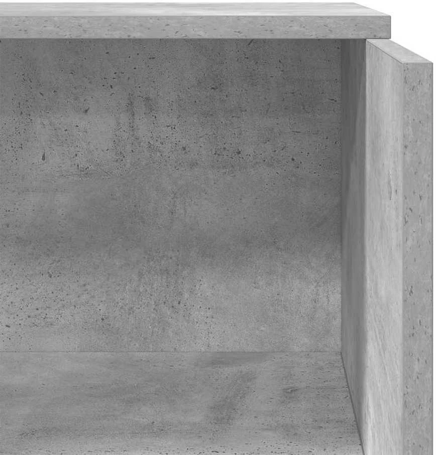 Registratūra, betono pilkas, 55x50x103,5 cm, apdirbta mediena