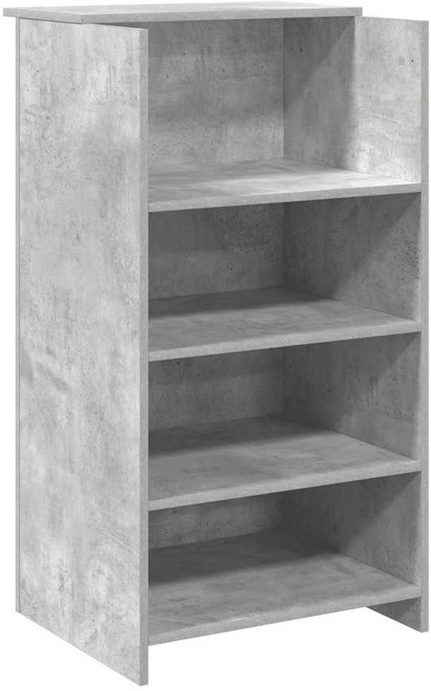 Registratūra, betono pilkas, 55x50x103,5 cm, apdirbta mediena