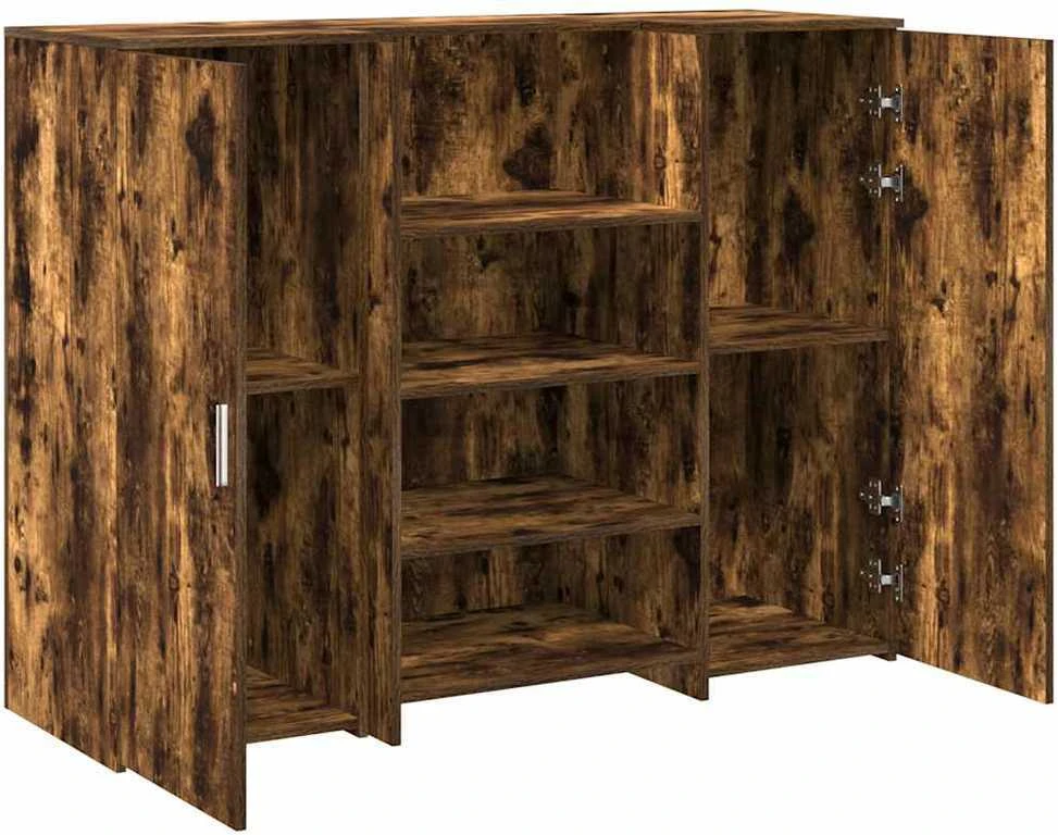 Registratūra, dūminio ąžuolo, 135x50x103,5 cm, apdirbta mediena