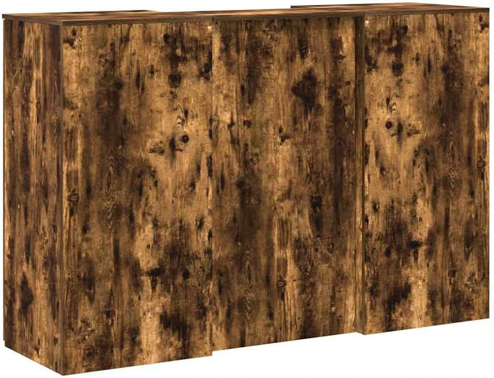 Registratūra, dūminio ąžuolo, 155x50x103,5 cm, apdirbta mediena