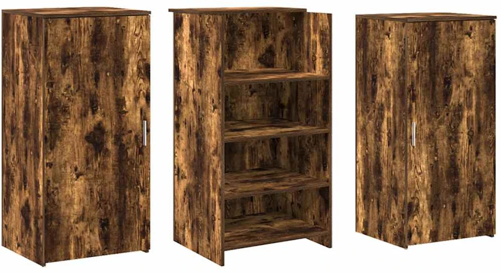 Registratūra, dūminio ąžuolo, 155x50x103,5 cm, apdirbta mediena