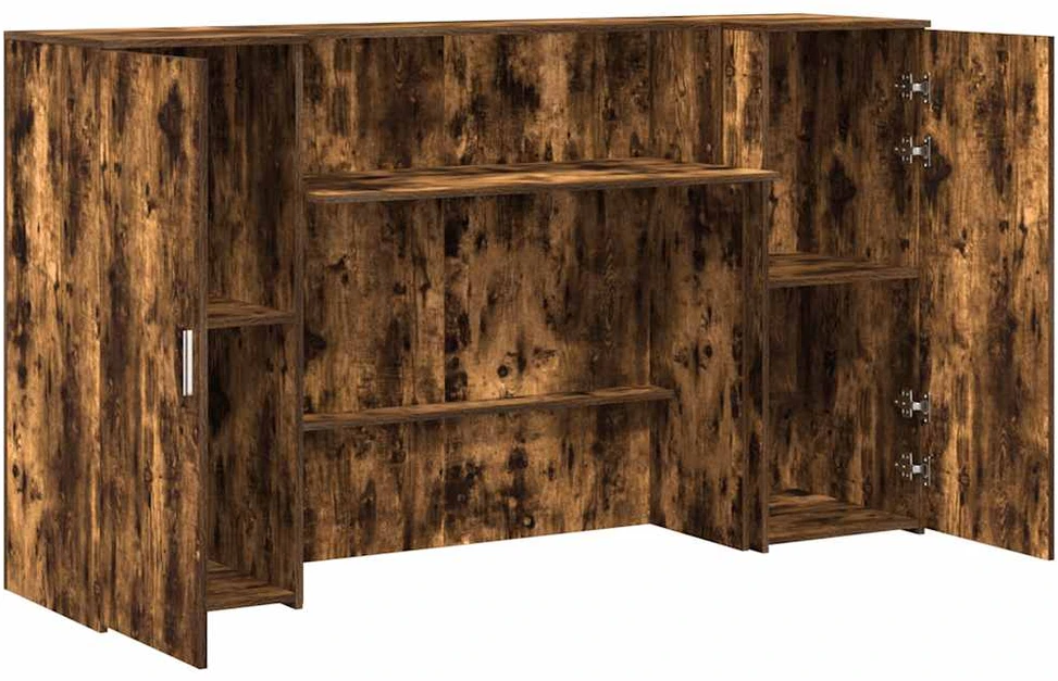 Registratūra, dūminio ąžuolo, 180x50x103,5 cm, apdirbta mediena