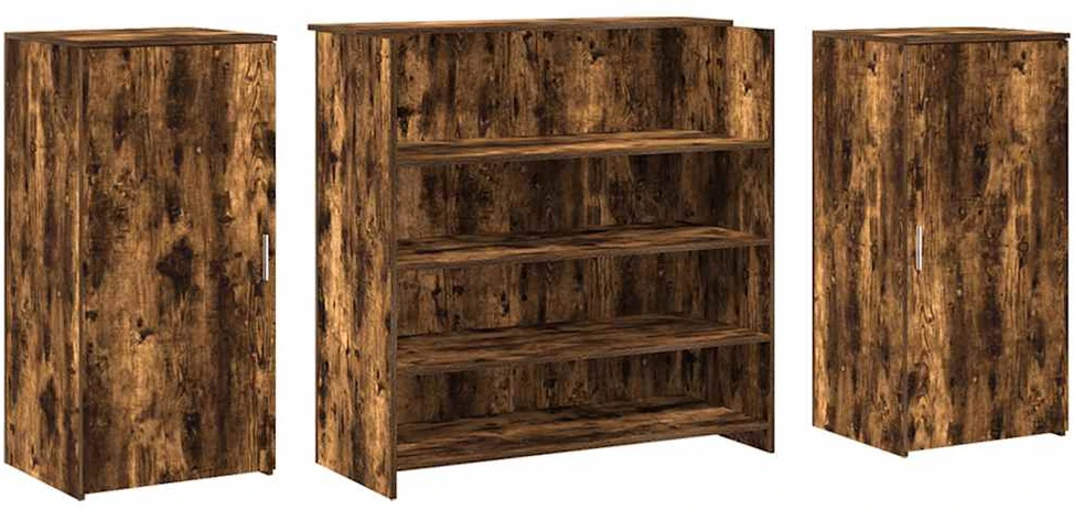 Registratūra, dūminio ąžuolo, 200x50x103,5 cm, apdirbta mediena