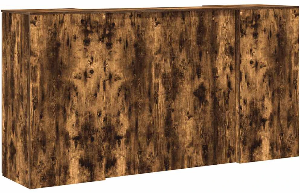 Registratūra, dūminio ąžuolo, 200x50x103,5 cm, apdirbta mediena