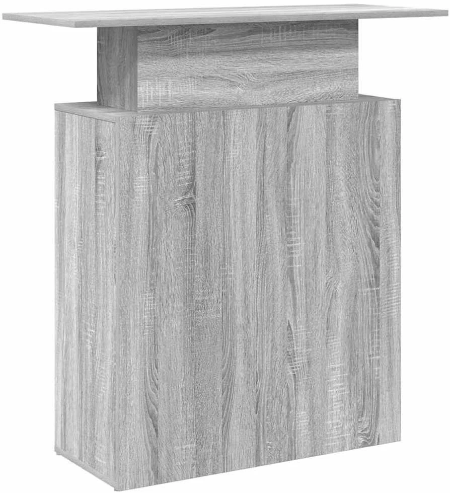 Registratūra, pilkas ąžuolo, 100x40x104 cm, apdirbta mediena