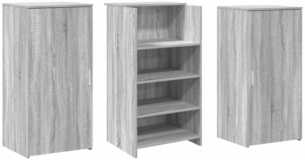 Registratūra, pilkas ąžuolo, 155x50x103,5 cm, apdirbta mediena