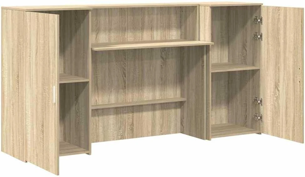 Registratūra, sonoma ąžuolo, 200x50x103,5 cm, apdirbta mediena