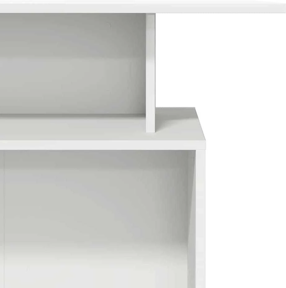 Registratūros stalas, baltas, 100x40x104 cm, inžinerinė mediena