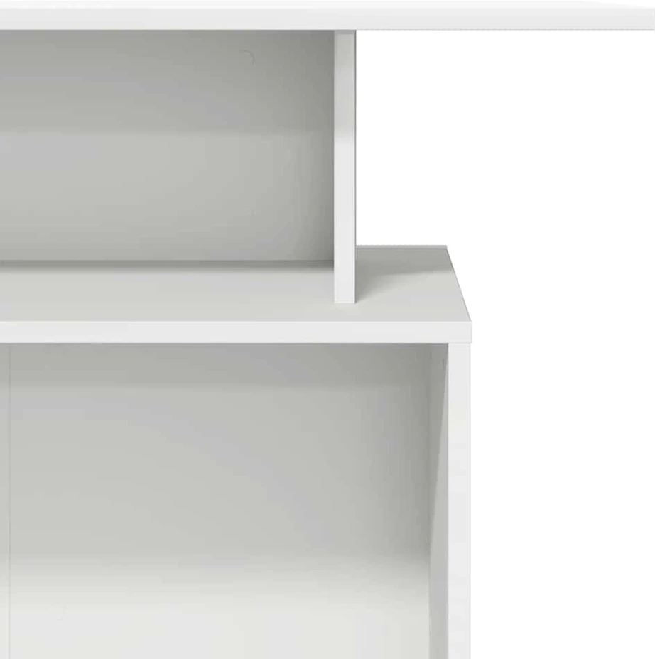 Registratūros stalas, baltas, 100x40x104 cm, inžinerinė mediena