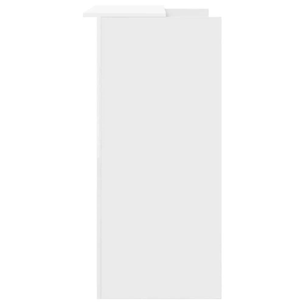 Registratūros stalas, baltas, 100x50x103,5 cm, inžinerinė mediena