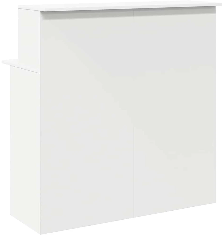 Registratūros stalas, baltas, 100x50x103,5 cm, inžinerinė mediena