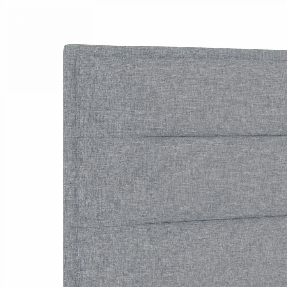 Reguliuojama lova su čiužiniu 2 vnt. Šviesiai pilka Audinys