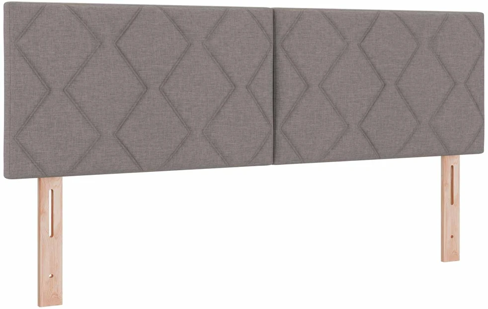 Reguliuojama lova su čiužiniu 2 vnt. Taupe 160 x 200 cm Audinys