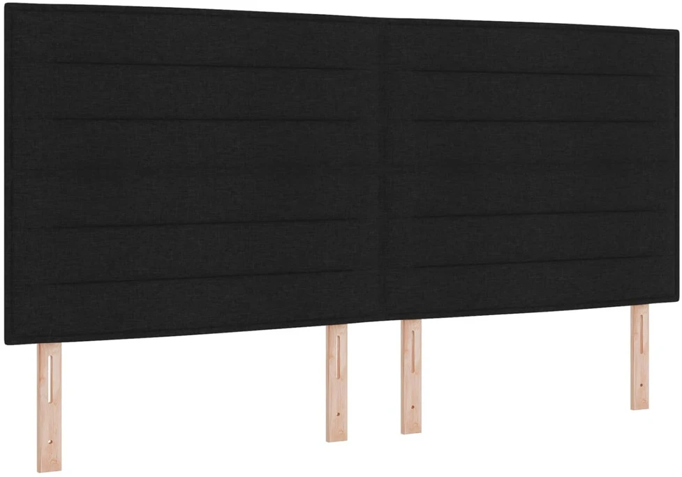 Reguliuojama lova su čiužiniu Juoda 200 x 200 cm Audinys