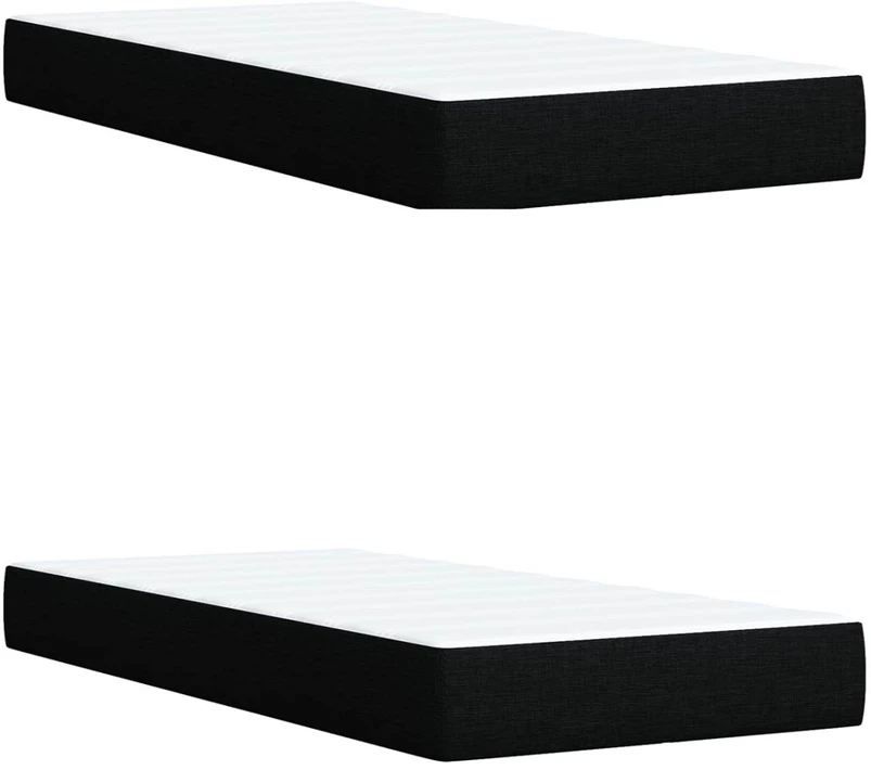 Reguliuojama lova su čiužiniu Juoda 200 x 200 cm Audinys