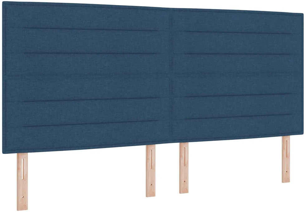 Reguliuojama lova su čiužiniu Mėlyna 200 x 200 cm Audinys
