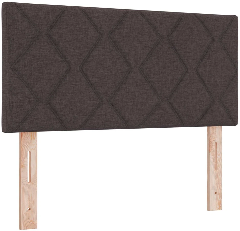 Reguliuojama lova su čiužiniu Tamsiai rudas 90 x 200 cm Audinys