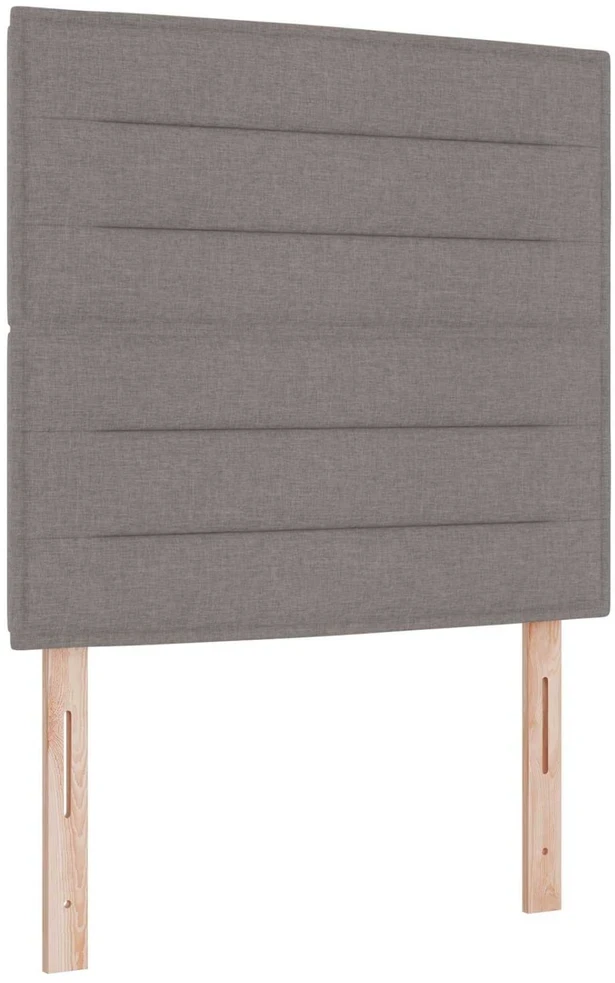 Reguliuojama lova su čiužiniu Taupe 120 x 190 cm Audinys