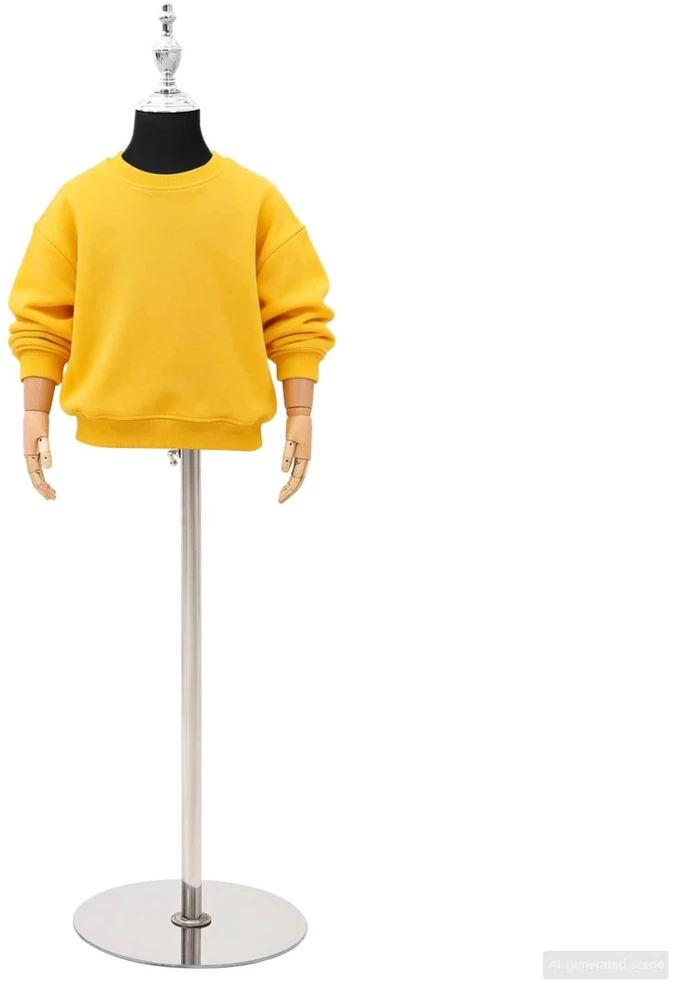 Reguliuojamas 120-157 cm manekenas su baze Uniseksas PP Juoda