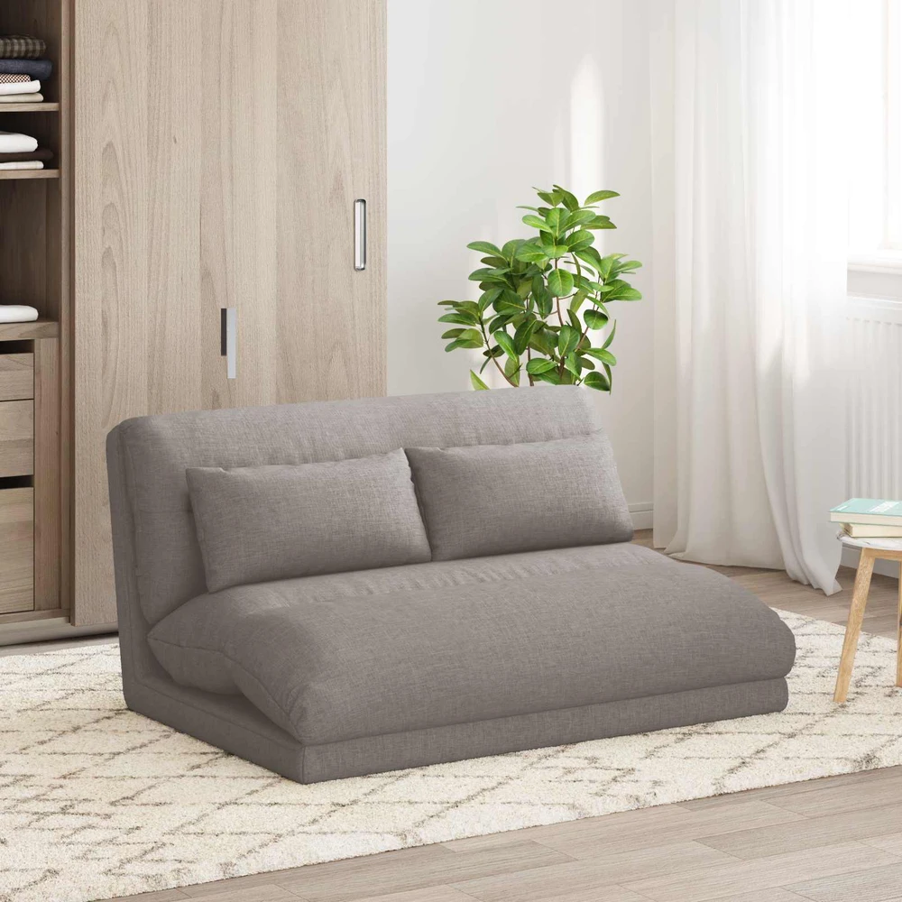 Reguliuojamas grindų fotelis Taupe Audinys
