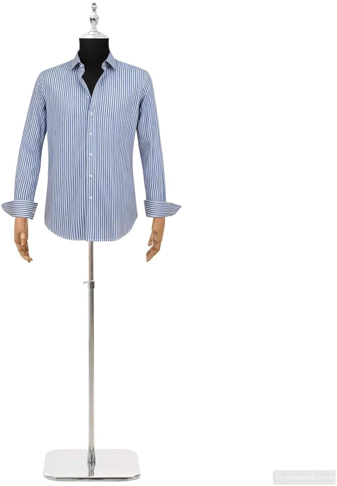 Reguliuojamas manekenas 170-218 cm su baze Vyras PP Juoda