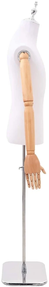 Reguliuojamas manekenas 170-218 cm su baze Vyras PP Balta