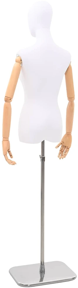Reguliuojamas manekenas 165-213 cm su baze Moteris PP Balta