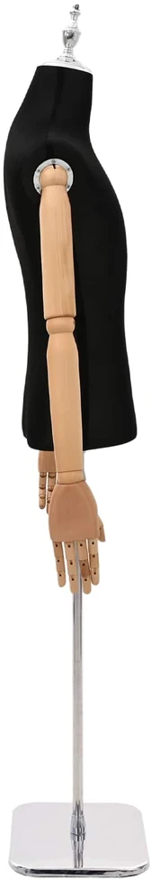 Reguliuojamas manekenas 170-218 cm su baze Vyras PP Juoda