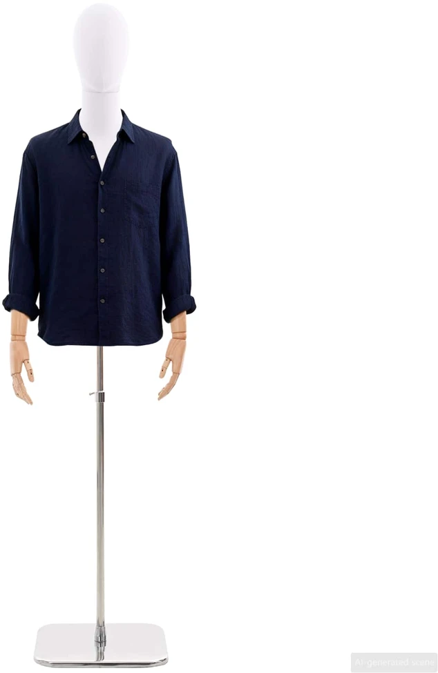 Reguliuojamas manekenas 170-218 cm su baze Vyras PP Balta