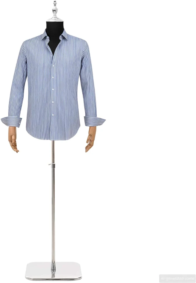 Reguliuojamas manekenas 170-218 cm su baze Vyras PP Juoda