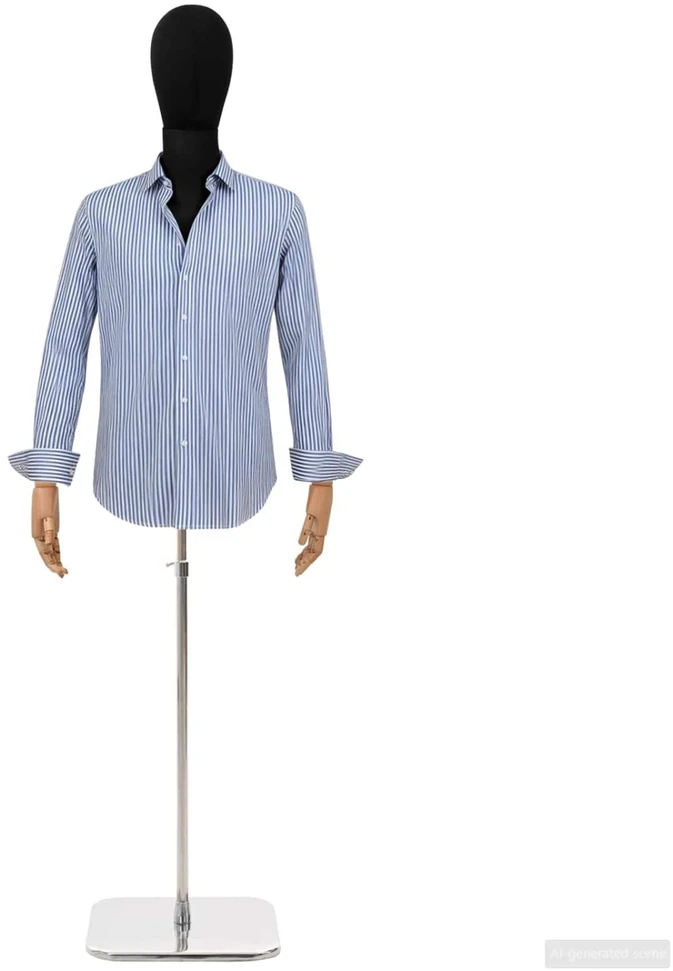 Reguliuojamas manekenas 170-218 cm su baze Vyras PP Juoda