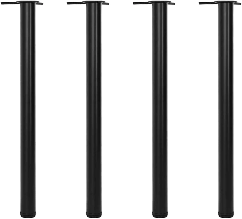 Reguliuojamo aukščio stalo kojos, 4vnt., juodos spalvos, 870mm