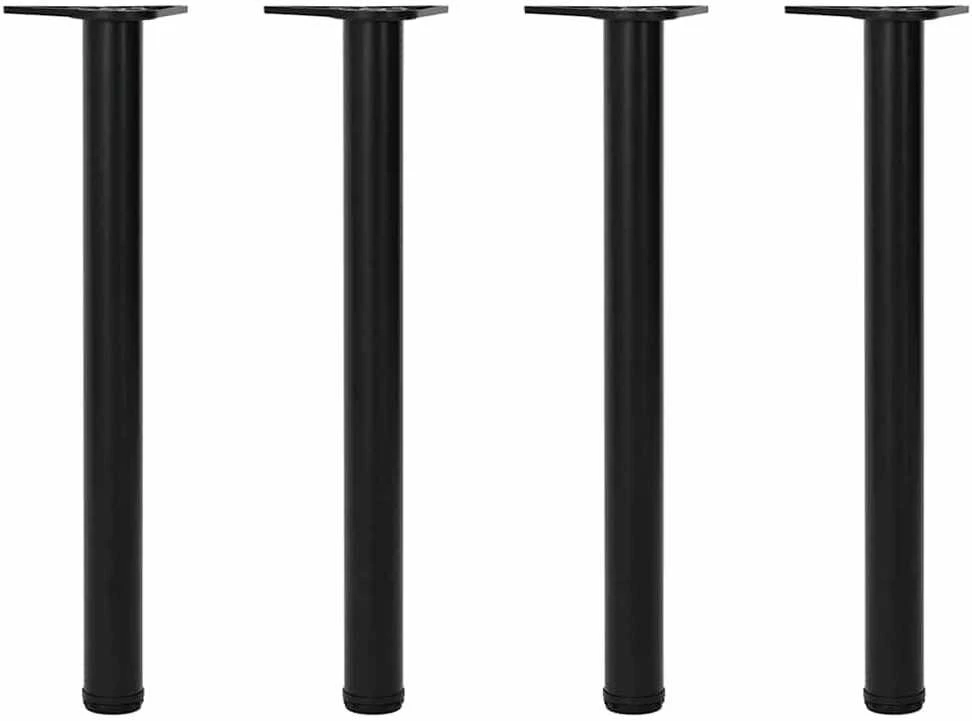 Reguliuojamo aukščio stalo kojos, 4vnt., juodos spalvos, 710mm
