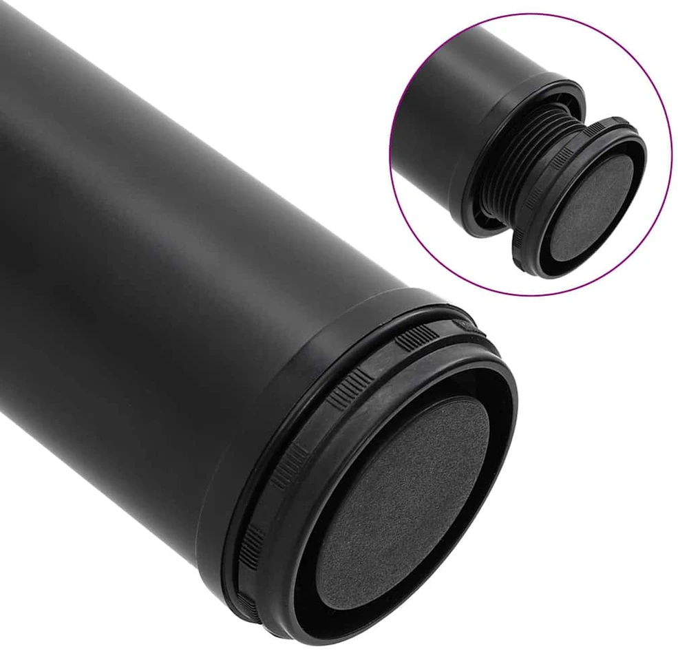 Reguliuojamo aukščio stalo kojos, 4vnt., juodos spalvos, 1100mm