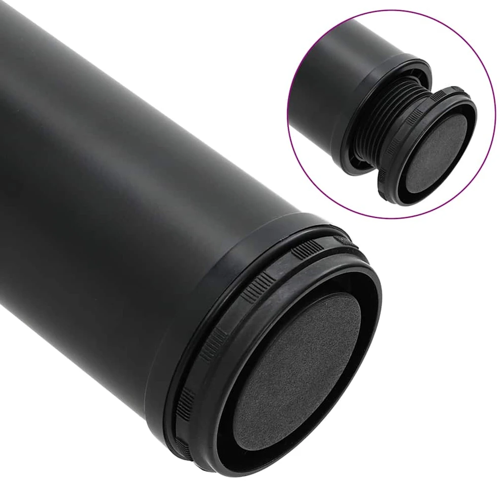 Reguliuojamo aukščio stalo kojos, 4vnt., juodos spalvos, 870mm