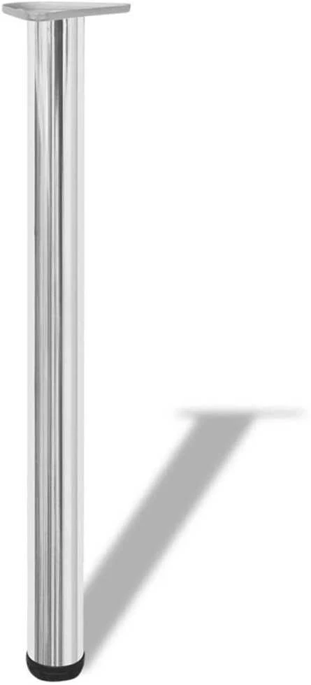 Reguliuojamo aukščio stalo kojos, 4vnt., chromo spalvos, 710mm