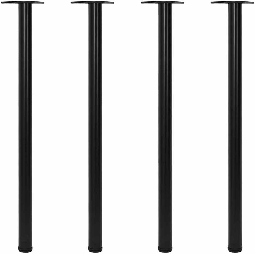 Reguliuojamo aukščio stalo kojos, 4vnt., juodos spalvos, 1100mm