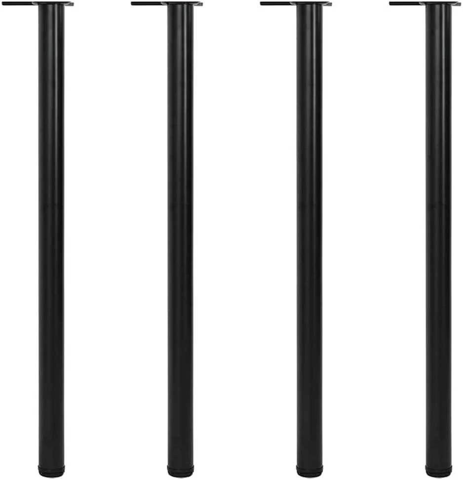 Reguliuojamo aukščio stalo kojos, 4vnt., juodos spalvos, 1100mm